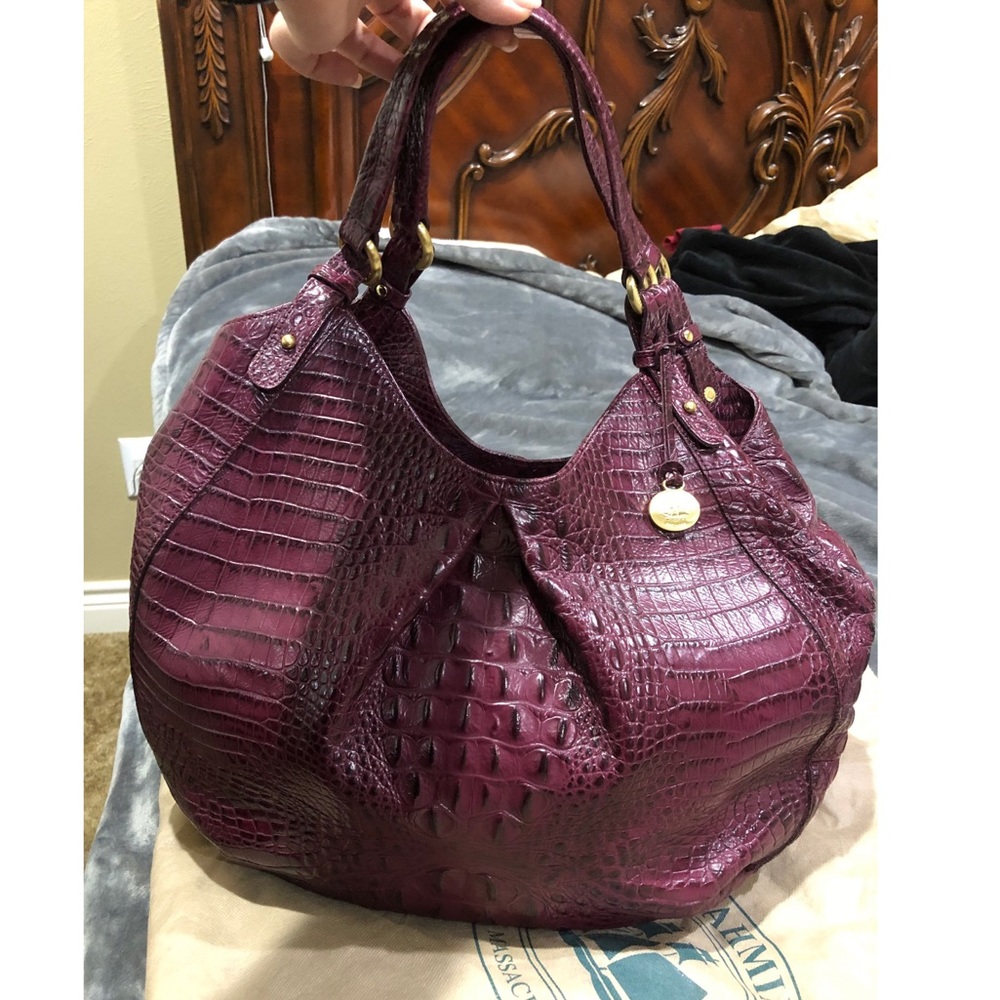 Brahmin Purple Berry Jacqueline XL Hobo